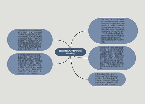 赞美友情的句子比喻句(友情比喻句)