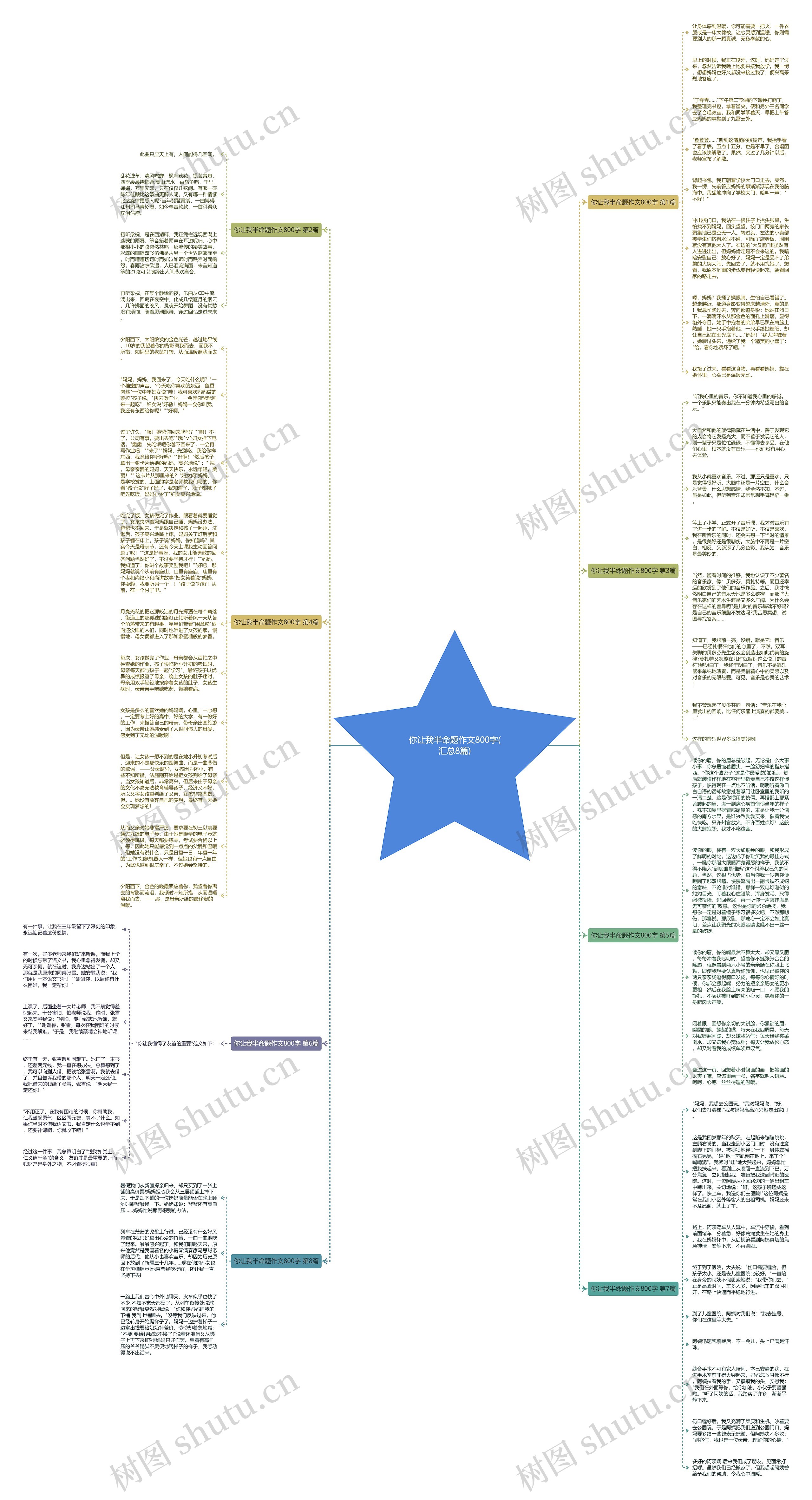 你让我半命题作文800字(汇总8篇)思维导图