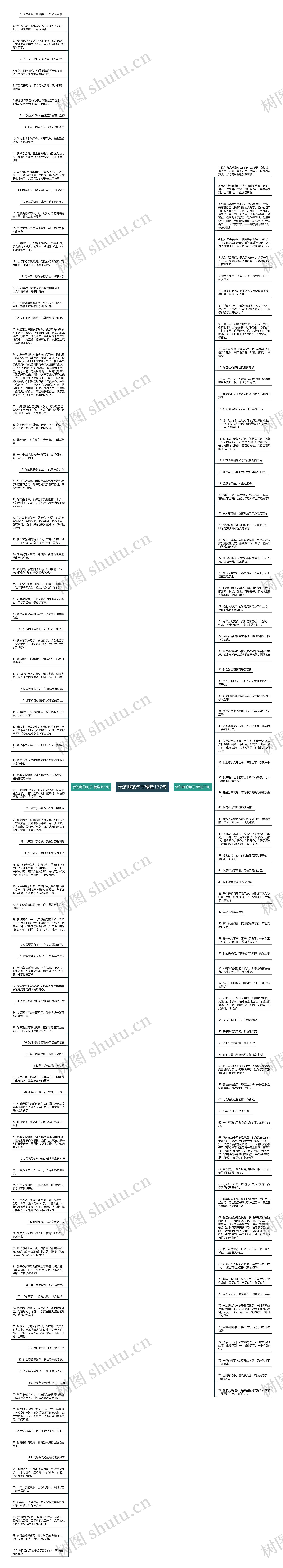 玩的嗨的句子精选177句思维导图