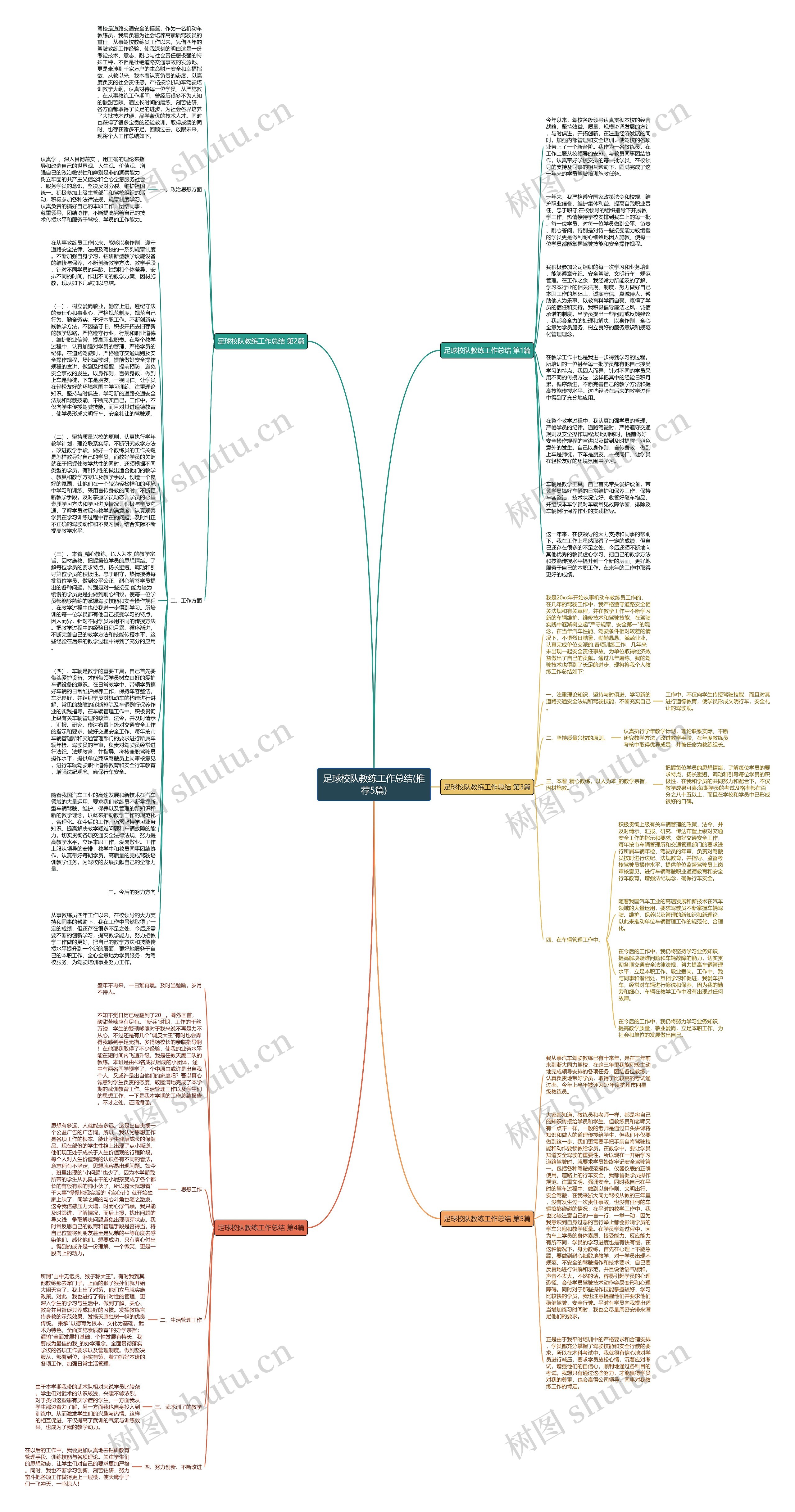 足球校队教练工作总结(推荐5篇)思维导图