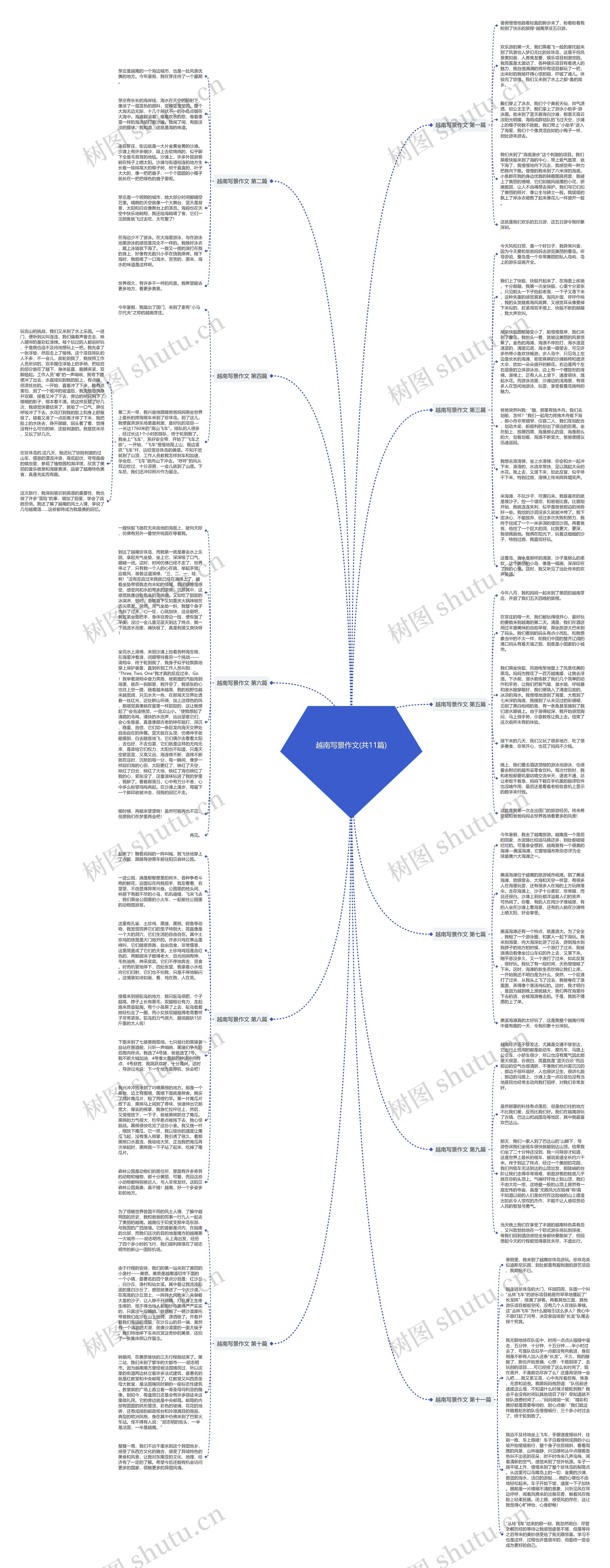 越南写景作文(共11篇)思维导图