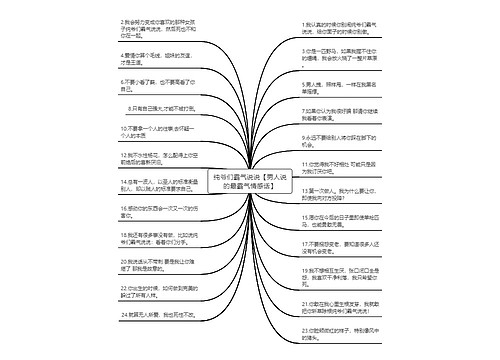 纯爷们霸气说说【男人说的最霸气情感话】