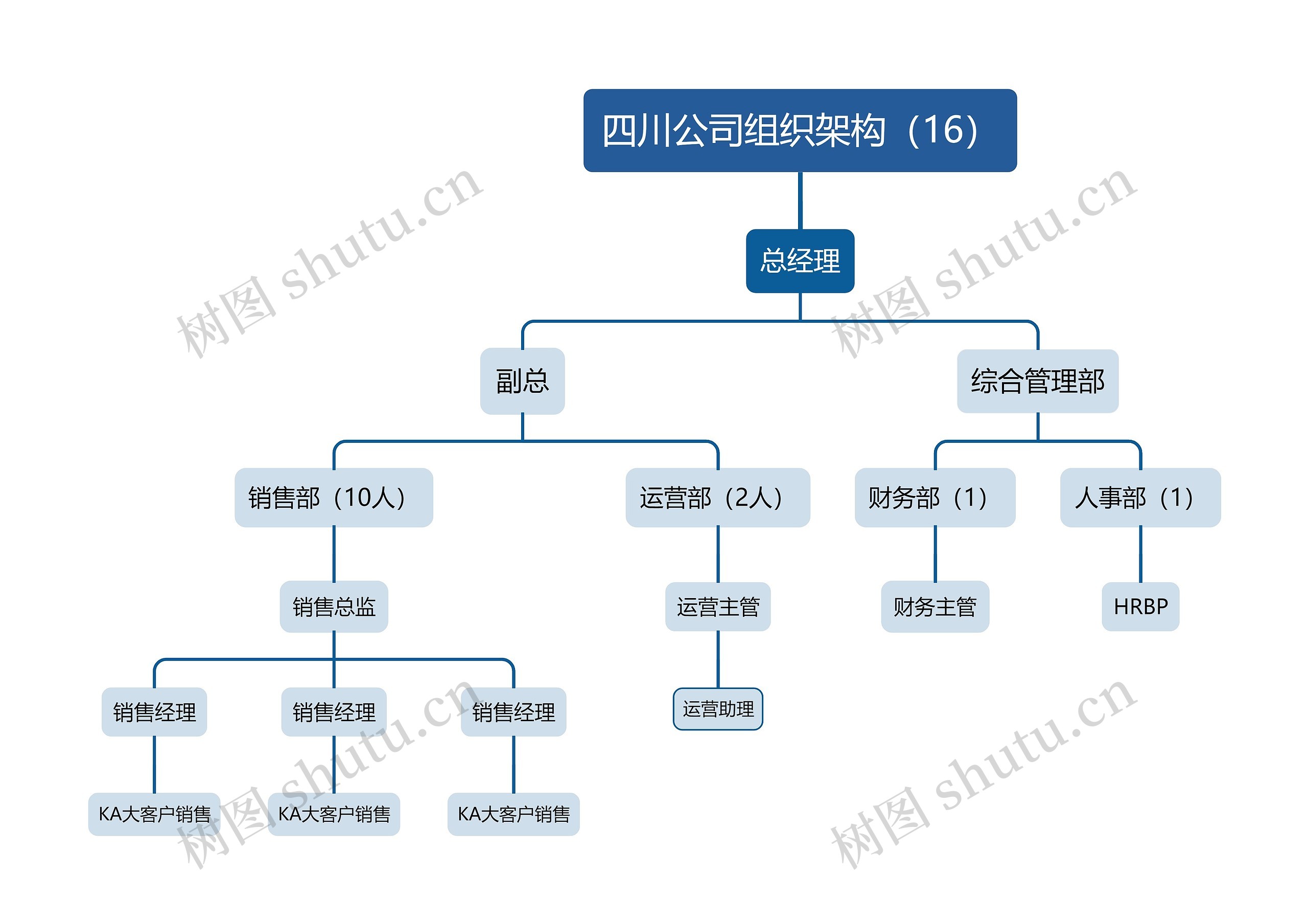 四川公司组织架构图（16）思维导图