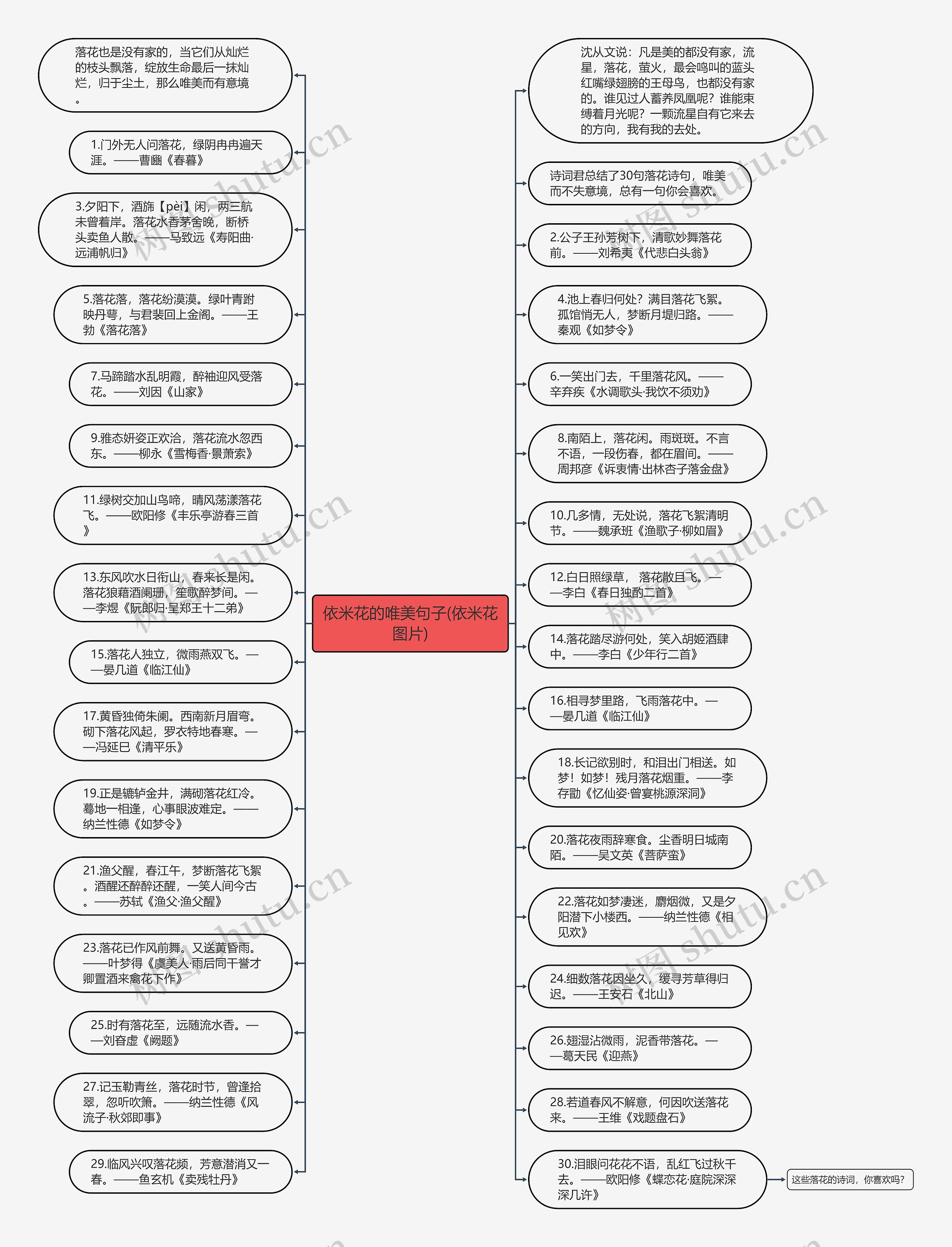 依米花的唯美句子(依米花图片)思维导图