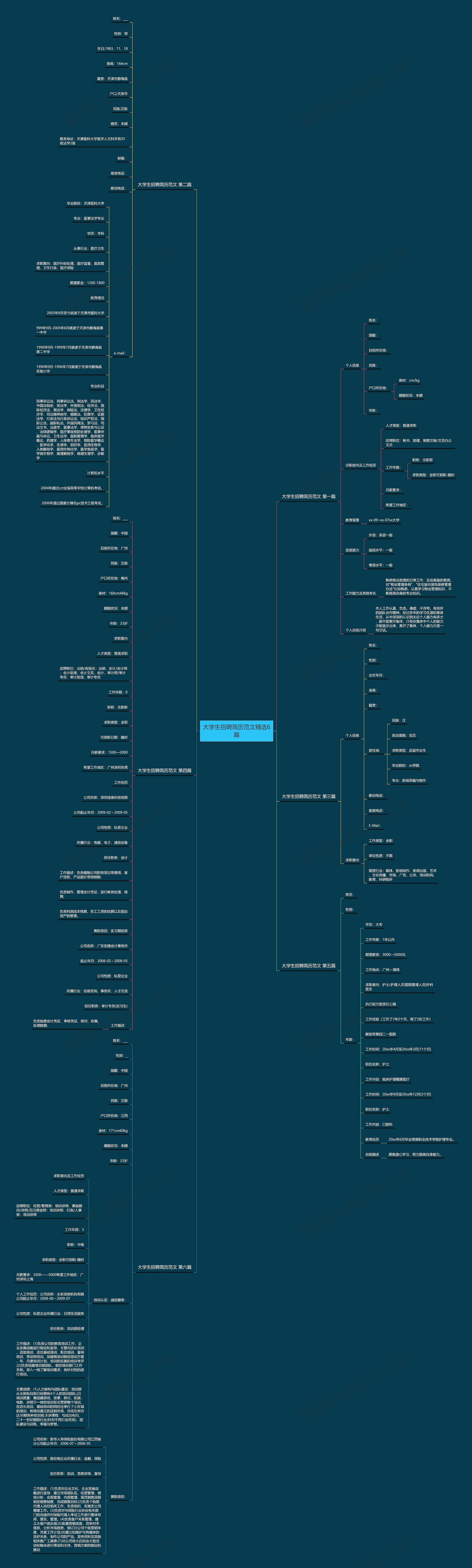 大学生招聘简历范文精选6篇 大学生招聘简历范文精选6篇