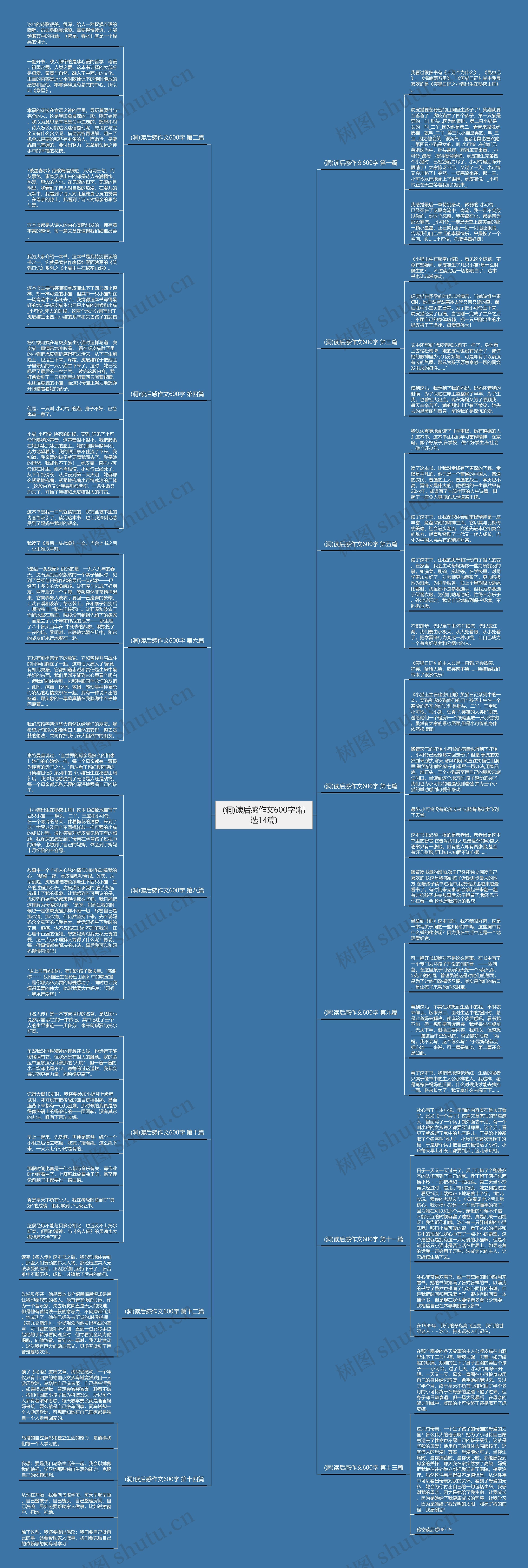 (洞)读后感作文600字(精选14篇)思维导图