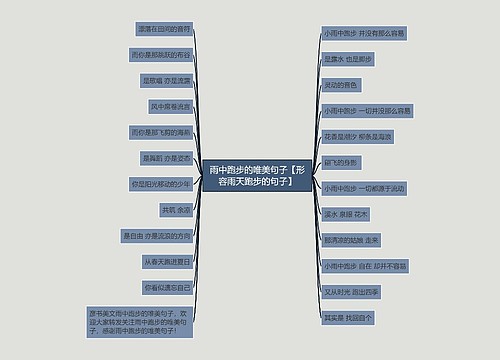 雨中跑步的唯美句子【形容雨天跑步的句子】