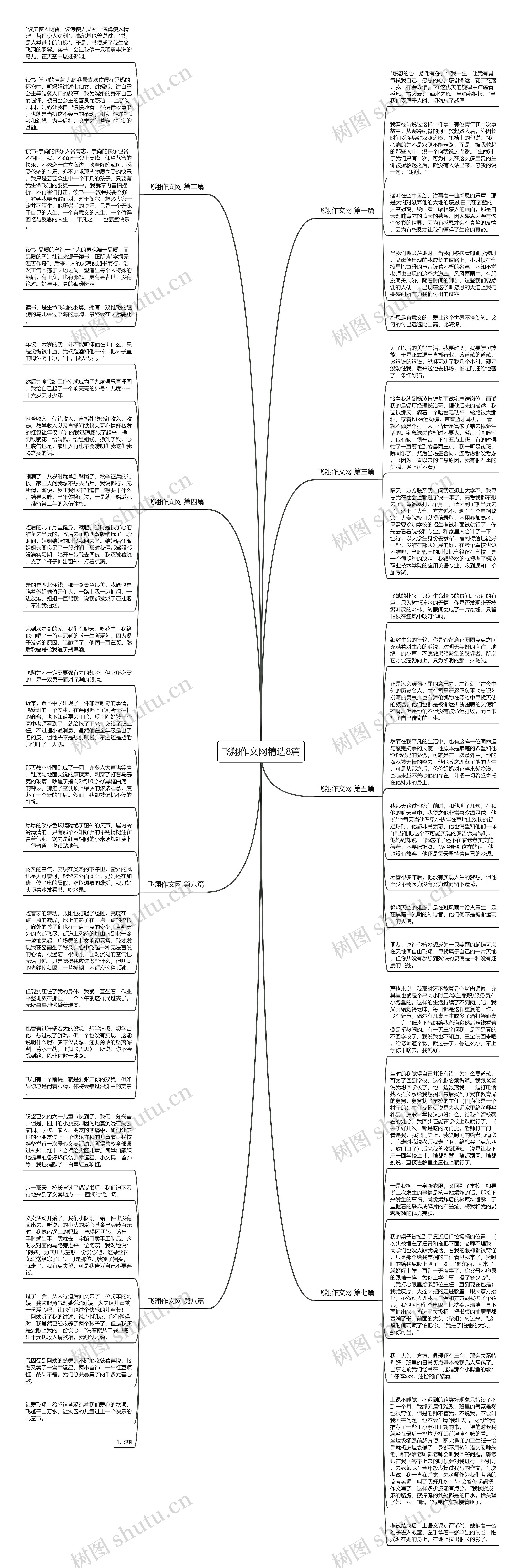 飞翔作文网精选8篇思维导图