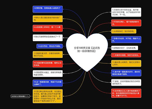 分手100天文案【正式告别一段感情的话】