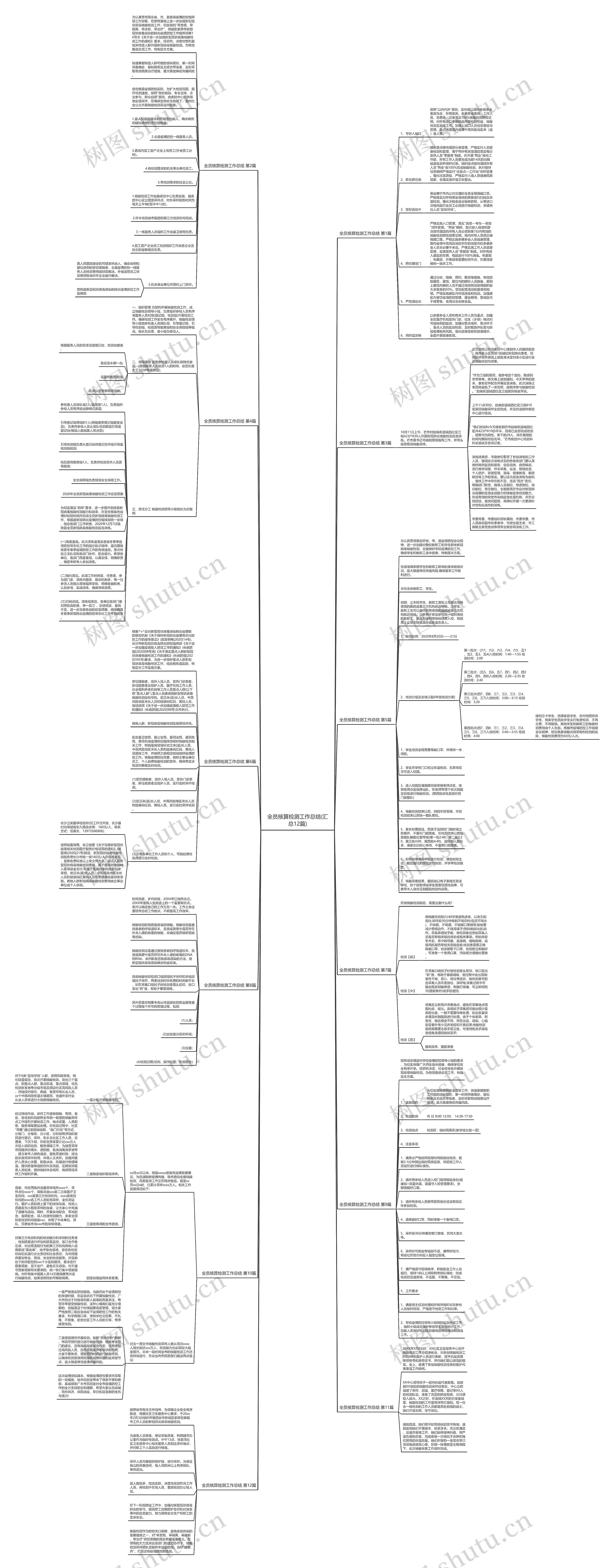 全员核算检测工作总结(汇总12篇)思维导图