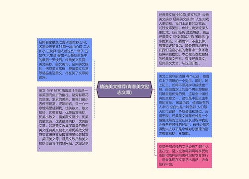 精选美文推荐(青春美文励志文章)