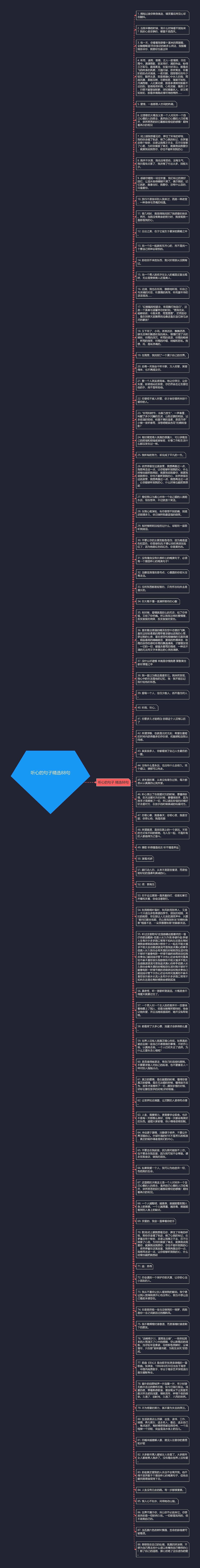 听心的句子精选88句思维导图