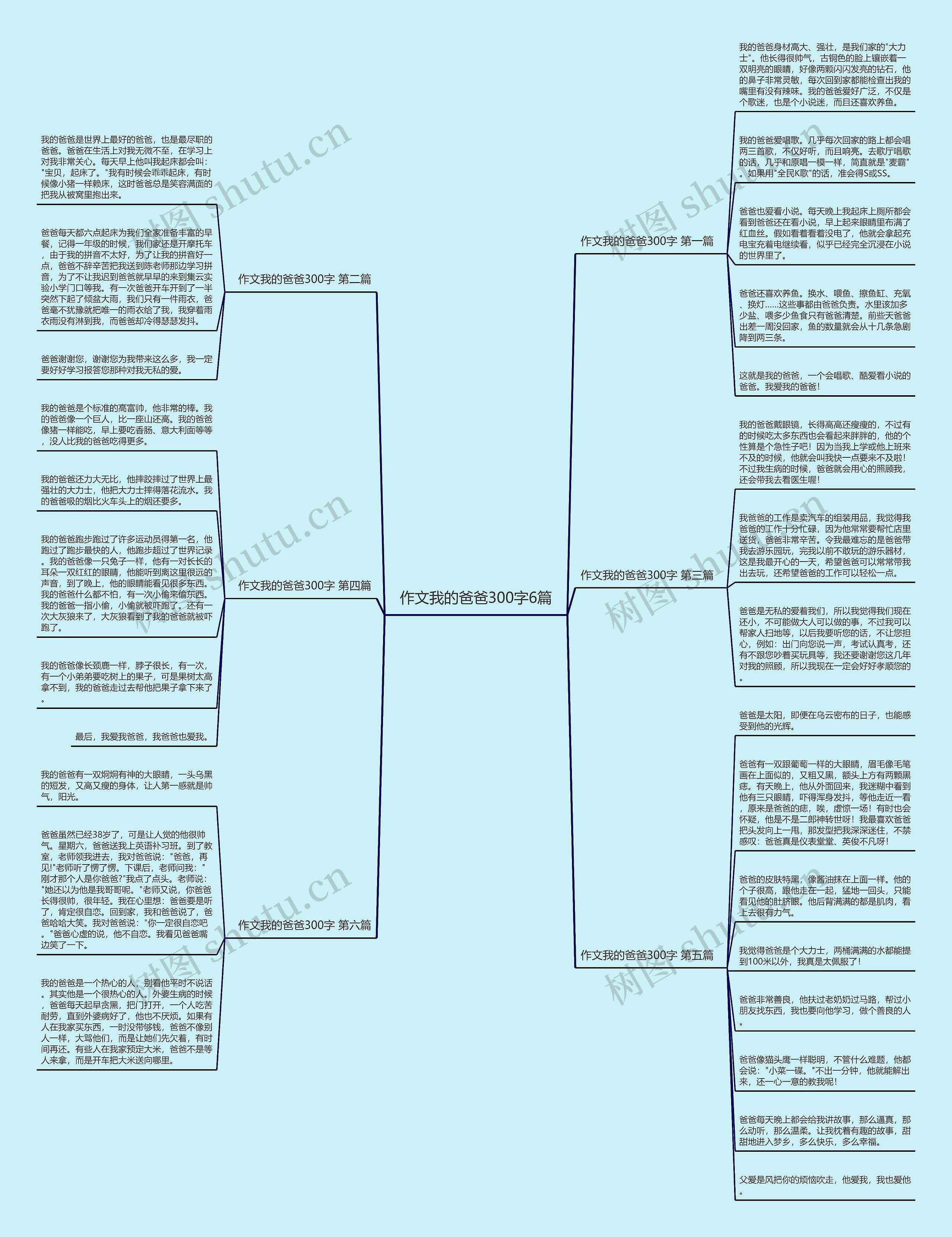 作文我的爸爸300字6篇 作文我的爸爸300字6篇