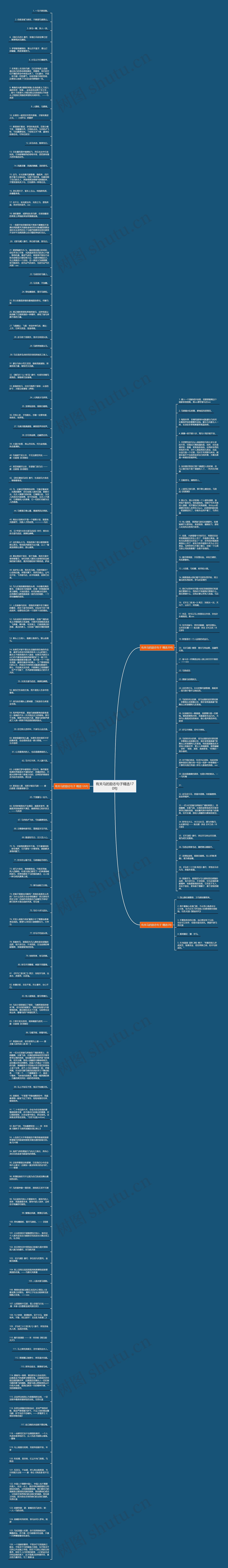 有关马的励志句子精选170句思维导图