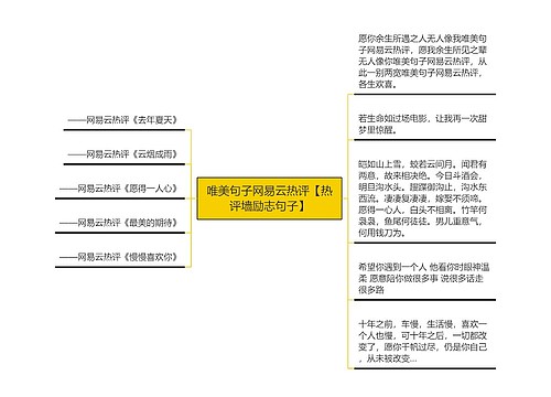 唯美句子网易云热评【热评墙励志句子】