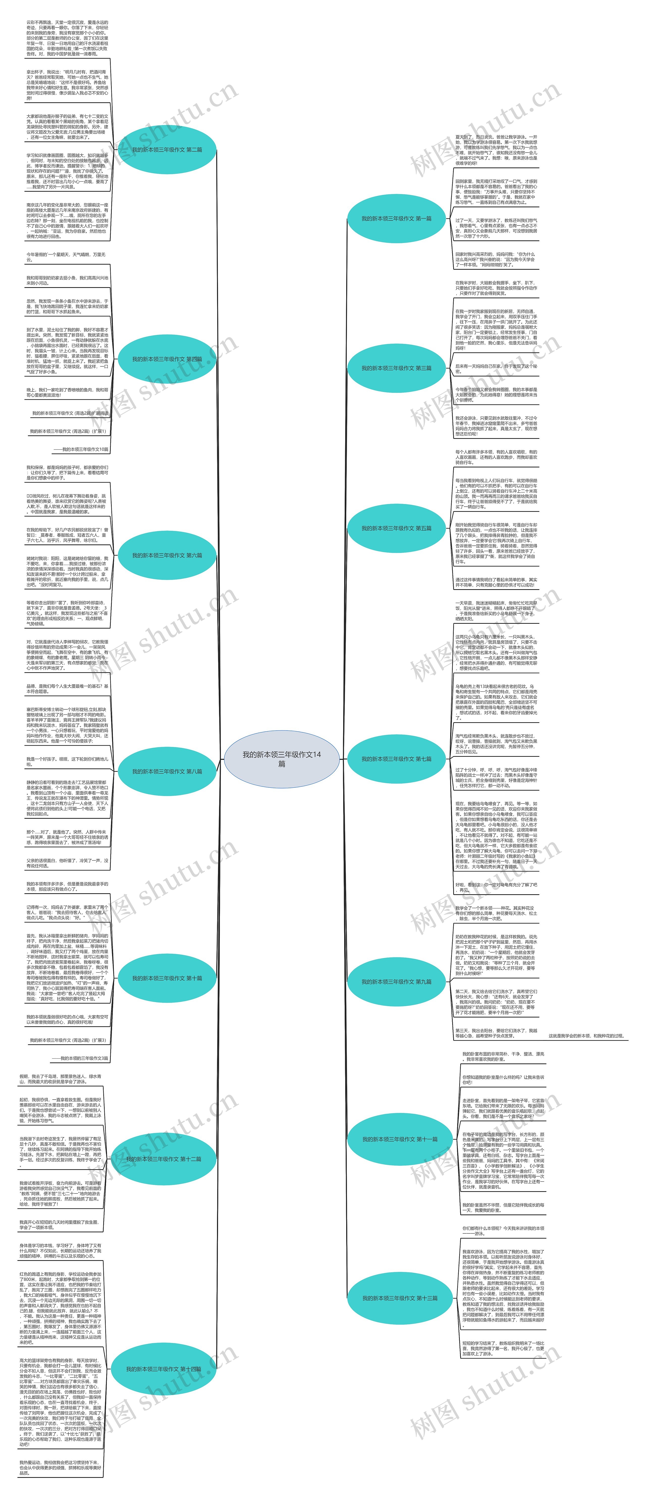 我的新本领三年级作文14篇思维导图