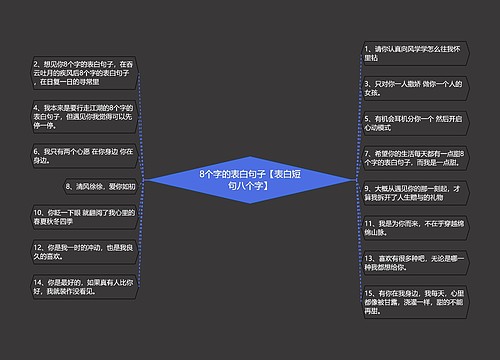 8个字的表白句子【表白短句八个字】