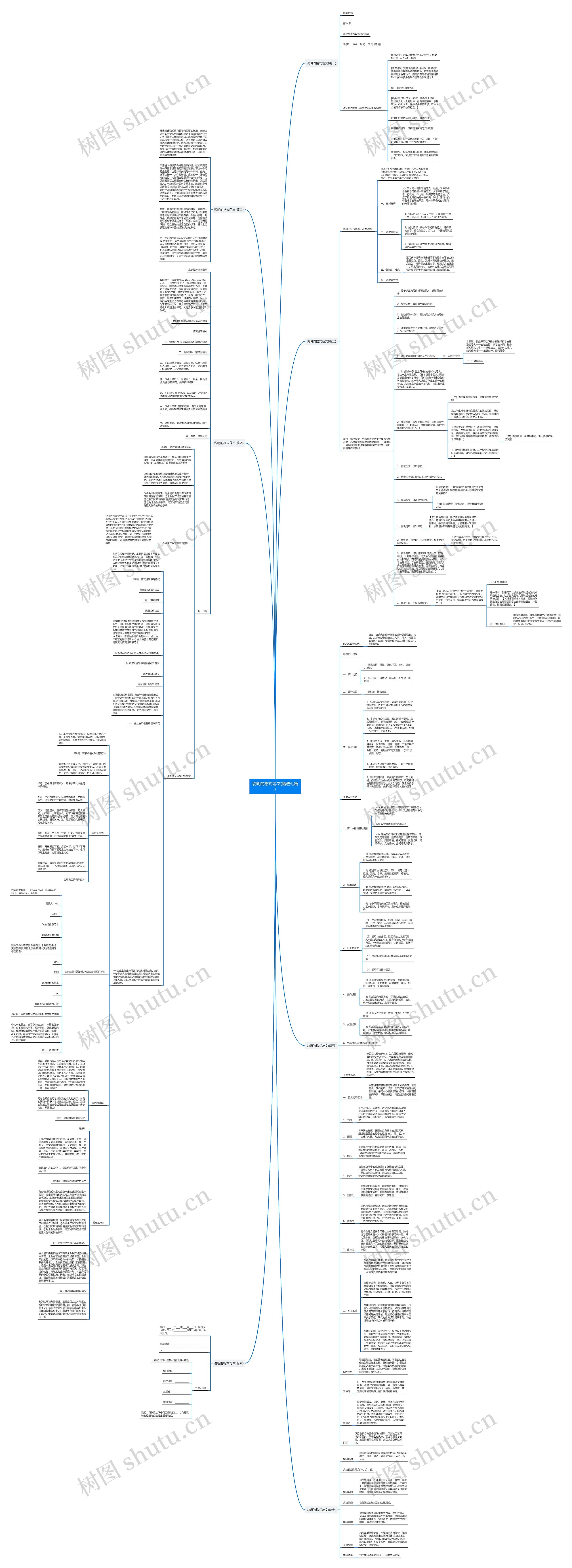 说明的格式范文(精选七篇)思维导图