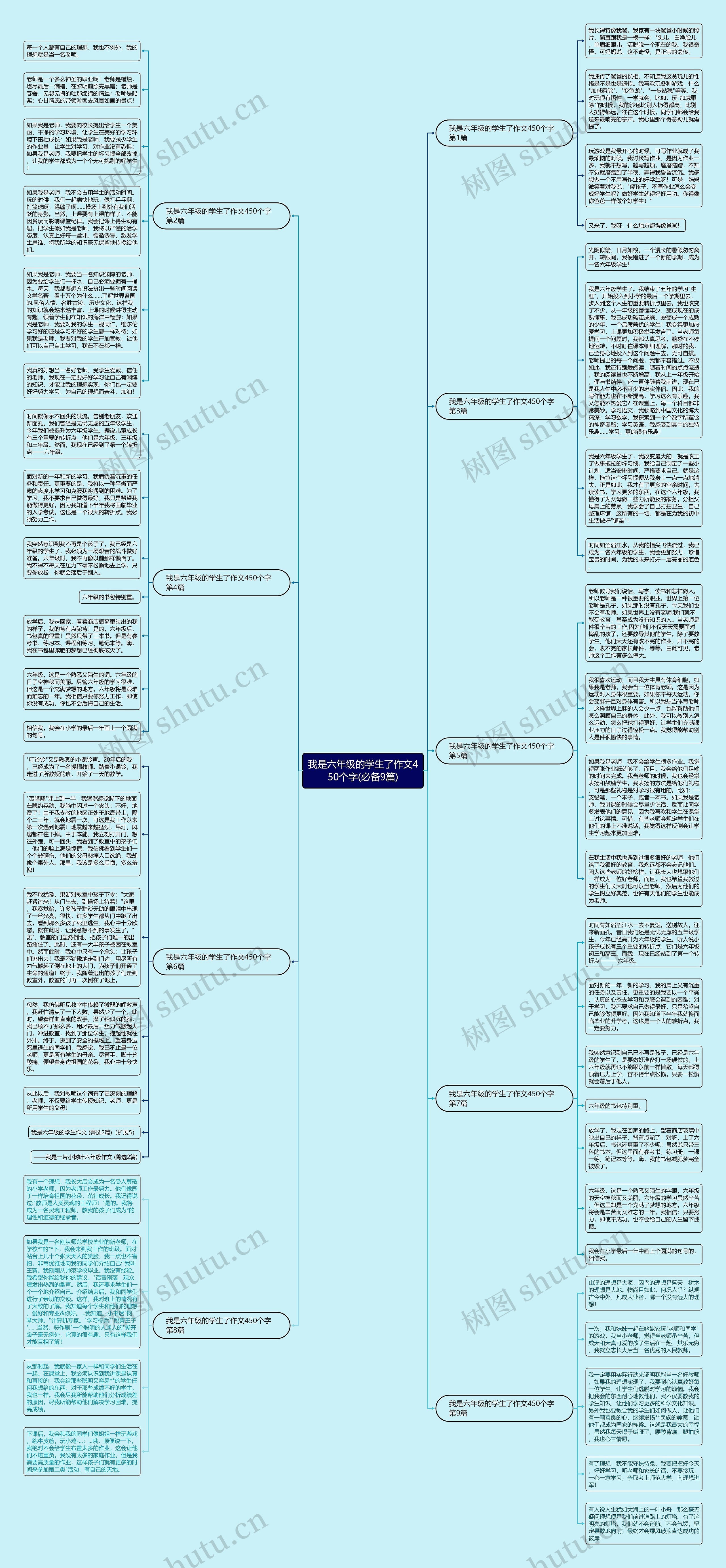 我是六年级的学生了作文450个字(必备9篇)思维导图
