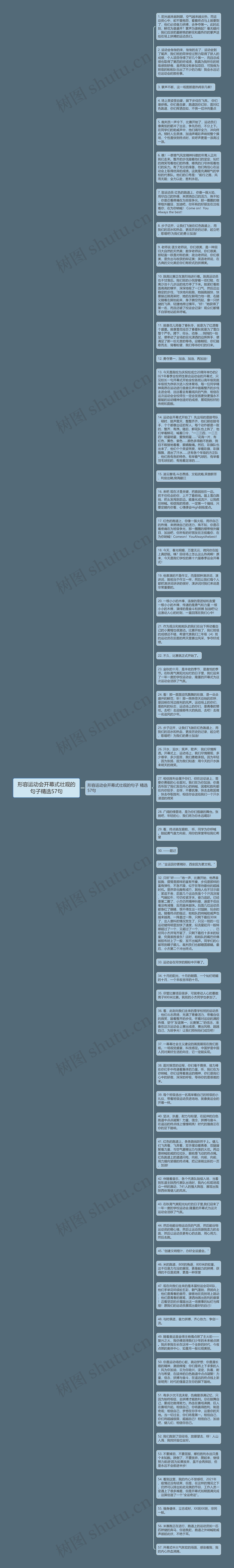 形容运动会开幕式壮观的句子精选57句