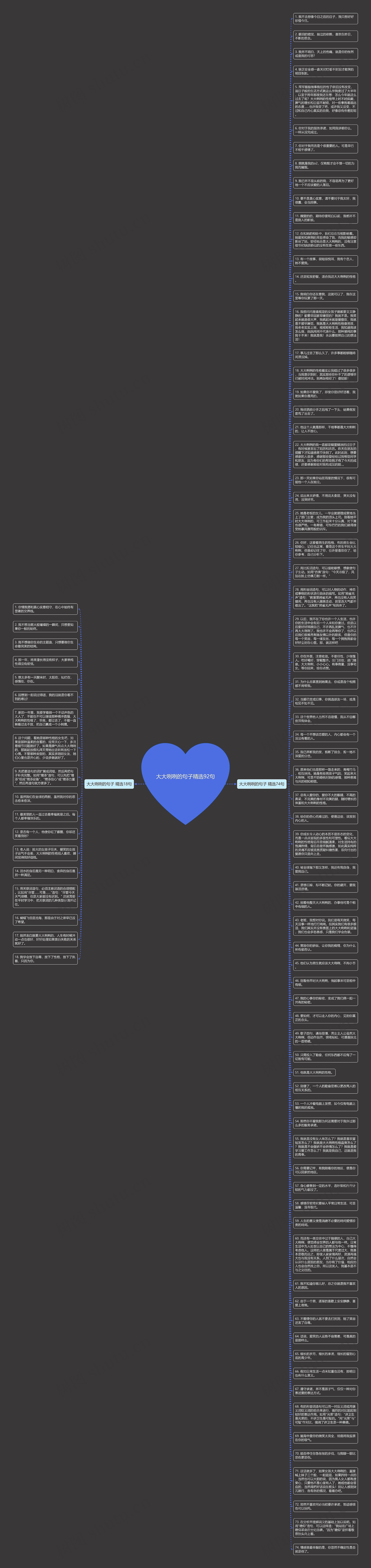 大大咧咧的句子精选92句思维导图