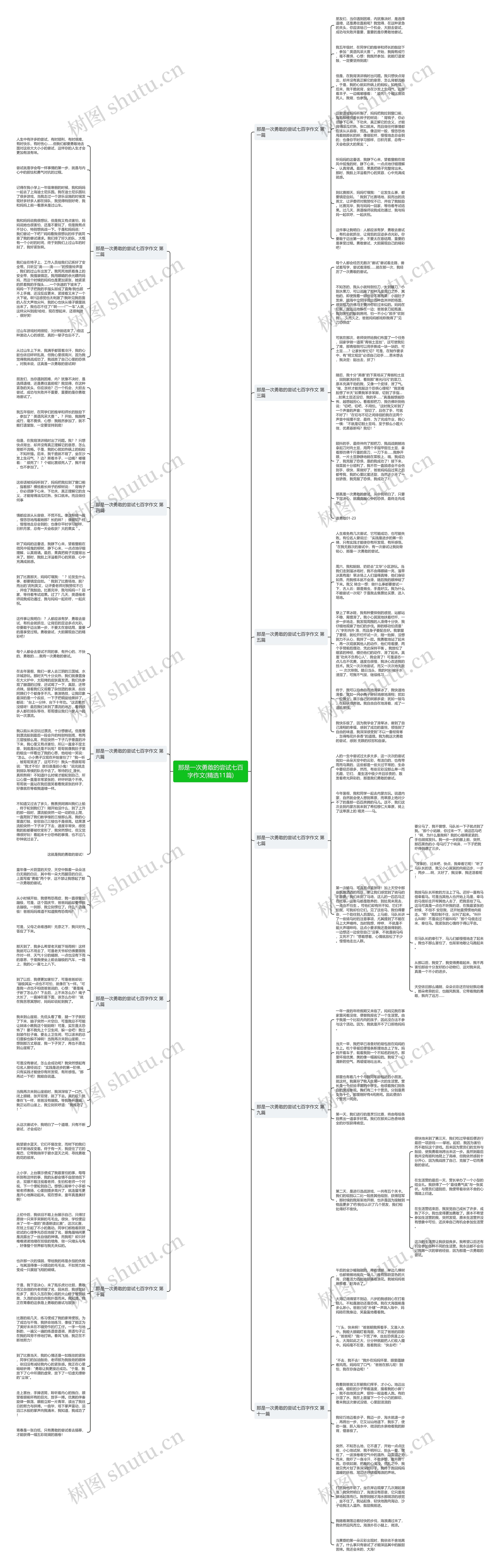 那是一次勇敢的尝试七百字作文(精选11篇)思维导图