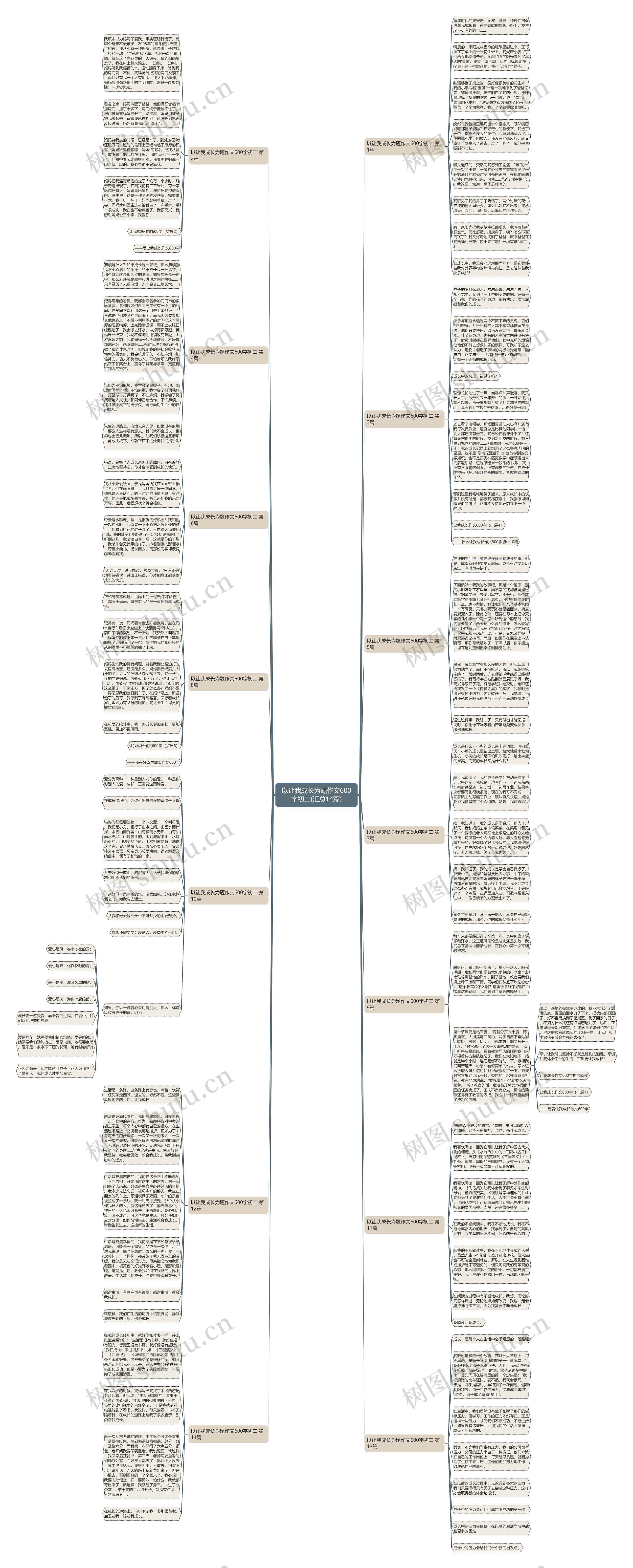 以让我成长为题作文600字初二(汇总14篇)思维导图