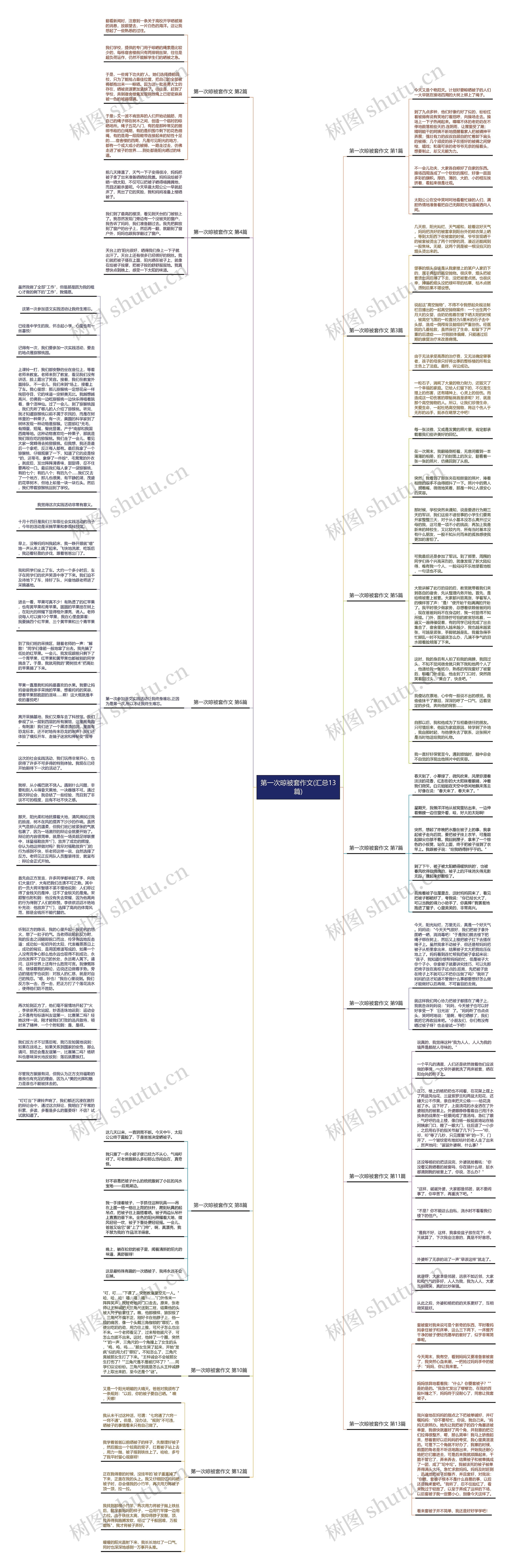 第一次晾被套作文(汇总13篇)思维导图