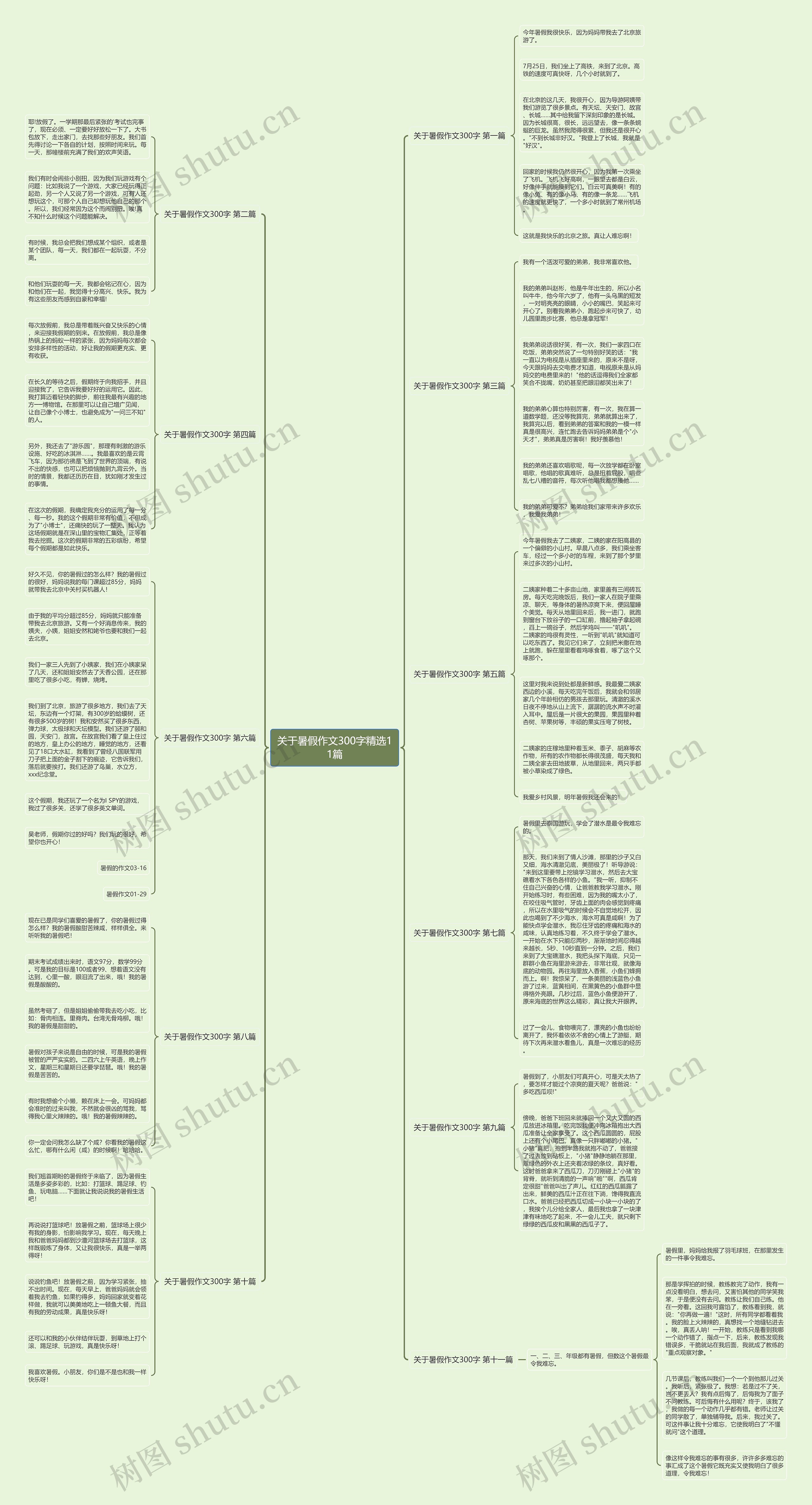 关于暑假作文300字精选11篇