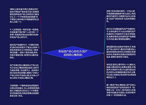 形容流产伤心的句子(流产后妈妈心情语录)