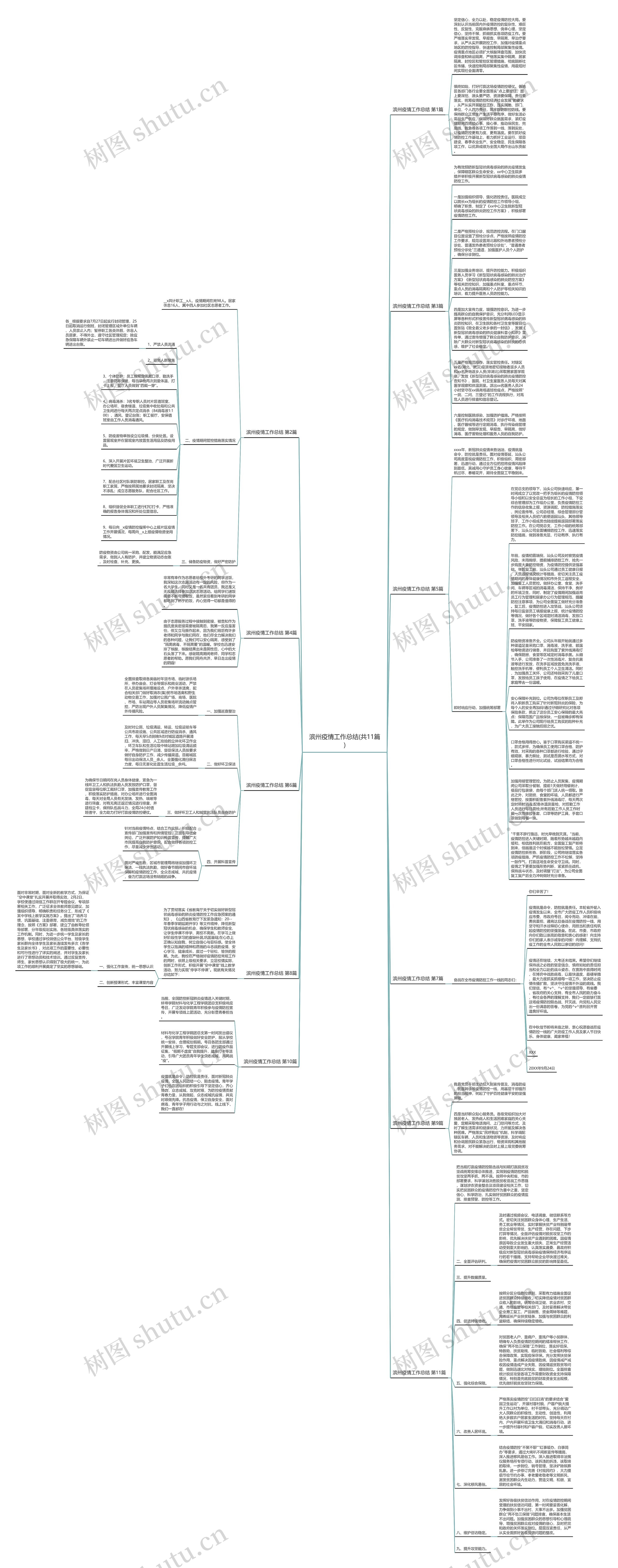 滨州疫情工作总结(共11篇)思维导图