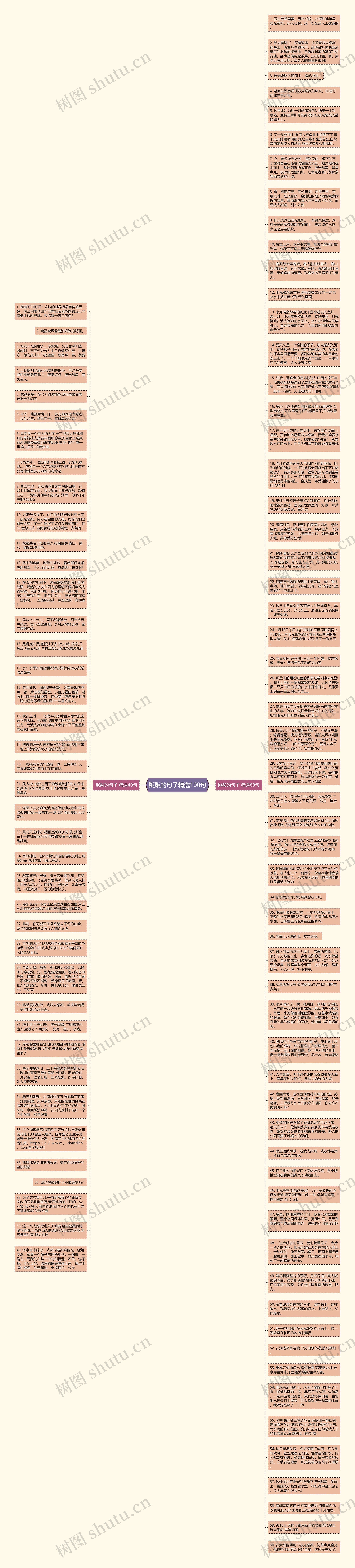 粼粼的句子精选100句思维导图