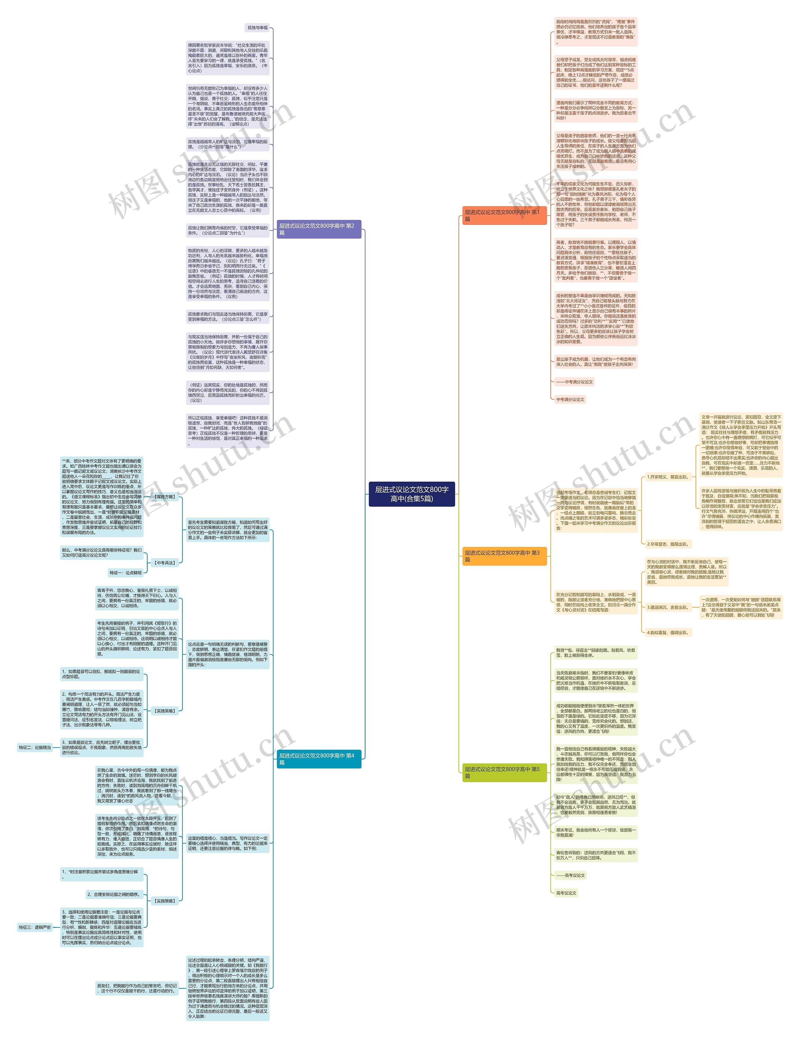 层进式议论文范文800字高中(合集5篇)思维导图