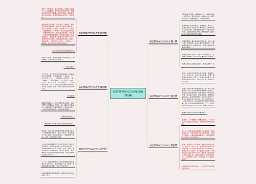 我的同学作文200作文推荐6篇