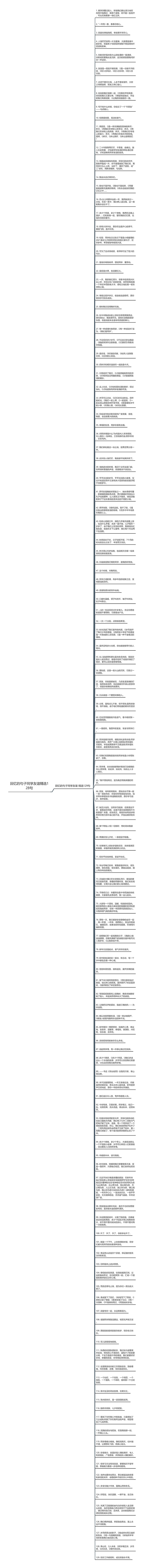 回忆的句子同学友谊精选128句思维导图