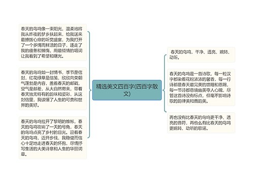 精选美文四百字(四百字散文)