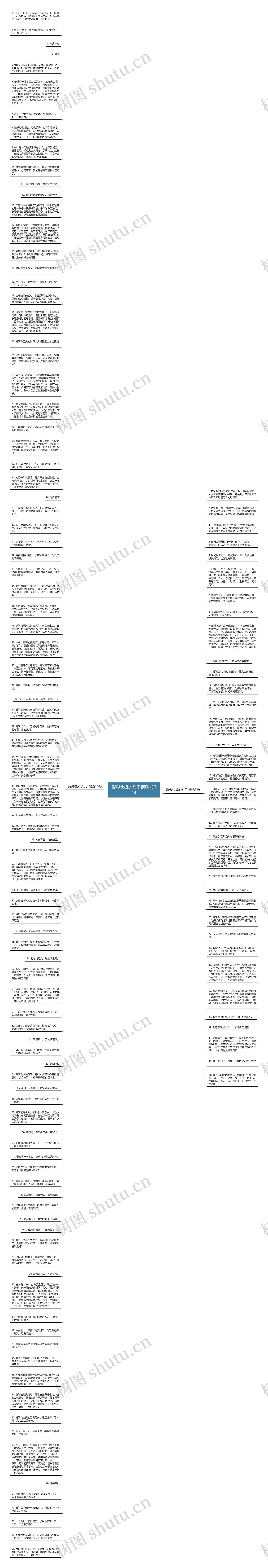 形容快板的句子精选130句思维导图