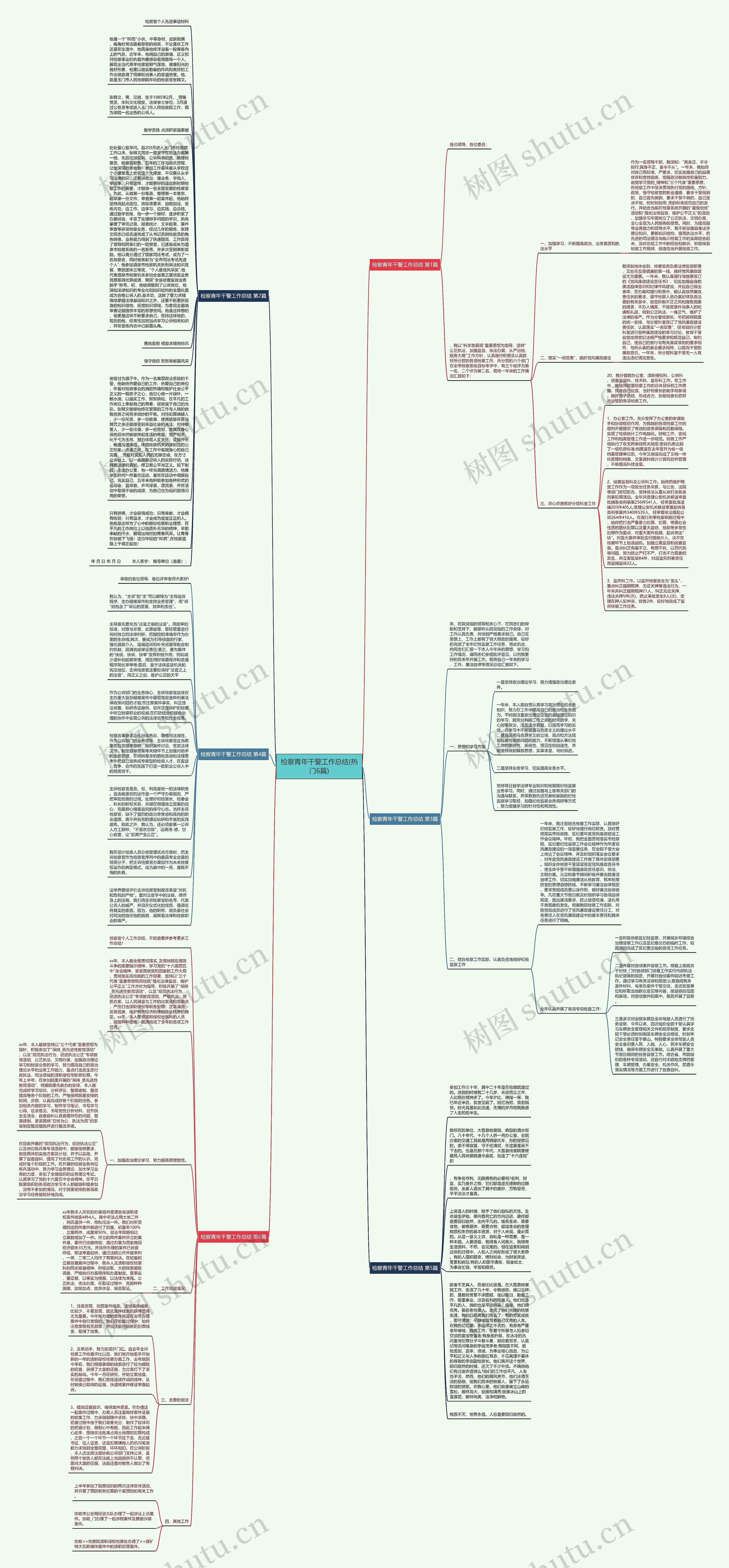 检察青年干警工作总结(热门6篇)思维导图