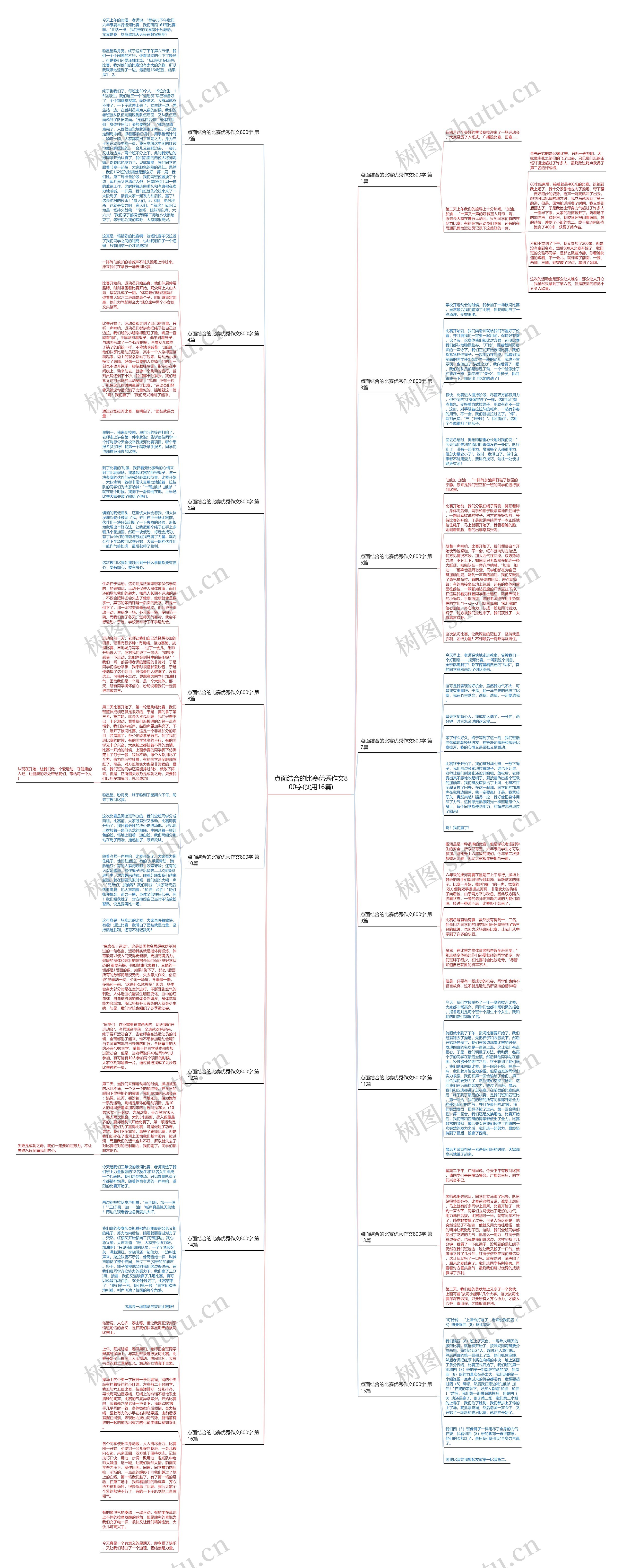 点面结合的比赛优秀作文800字(实用16篇)思维导图