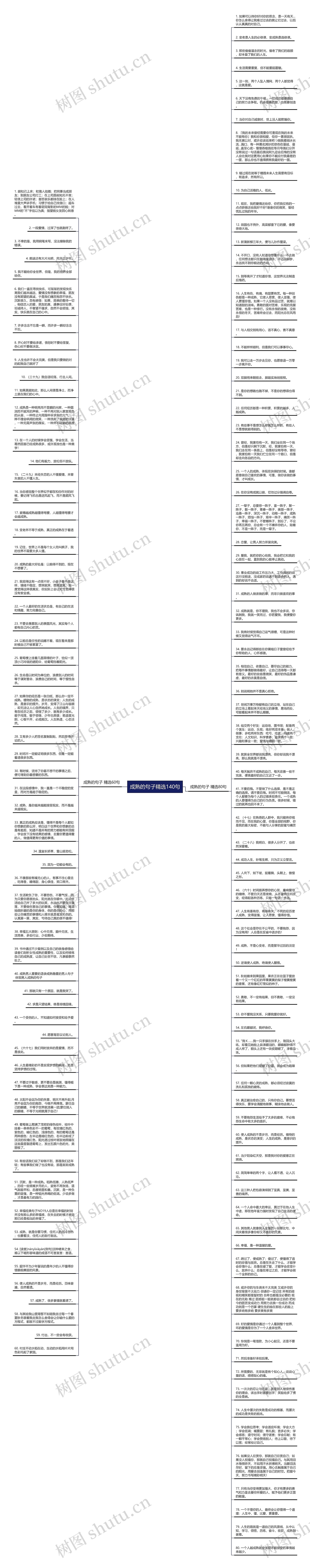 成熟的句子精选140句思维导图