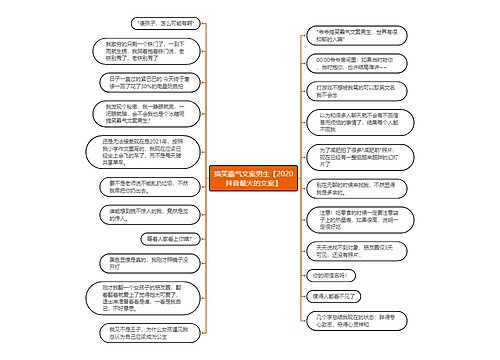 搞笑霸气文案男生【2020抖音最火的文案】