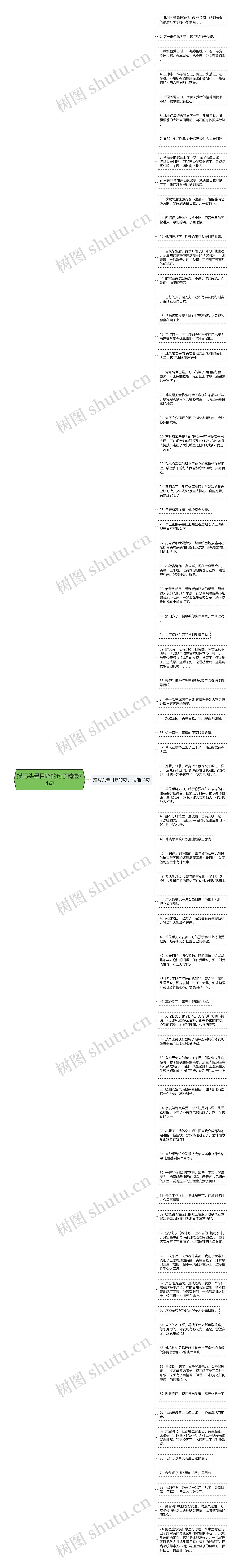 描写头晕目眩的句子精选74句