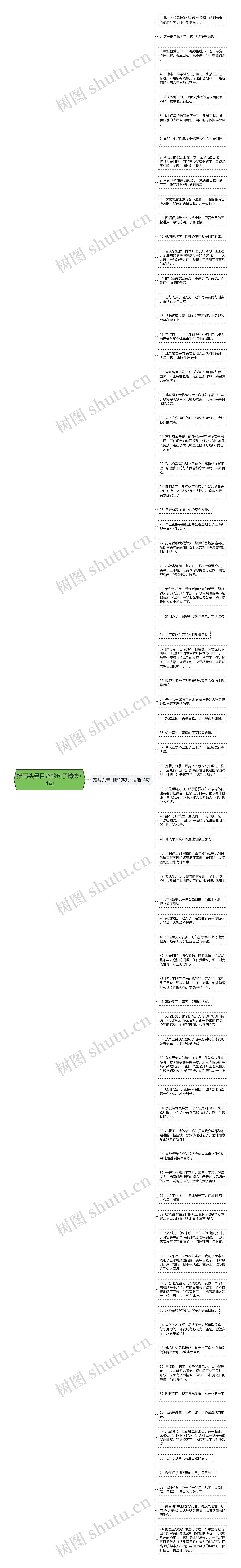 描写头晕目眩的句子精选74句