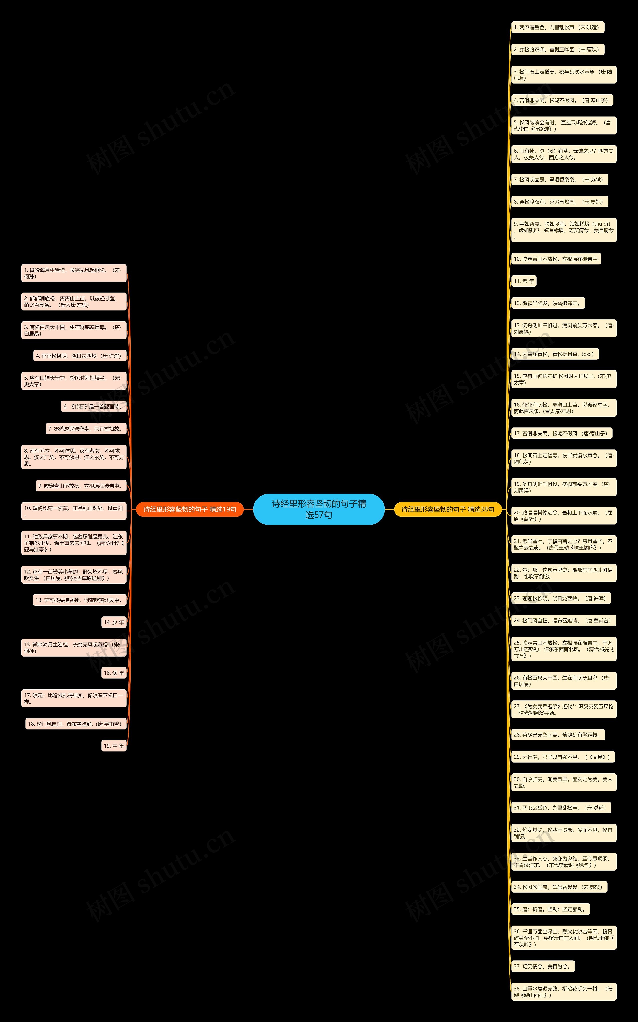诗经里形容坚韧的句子精选57句思维导图