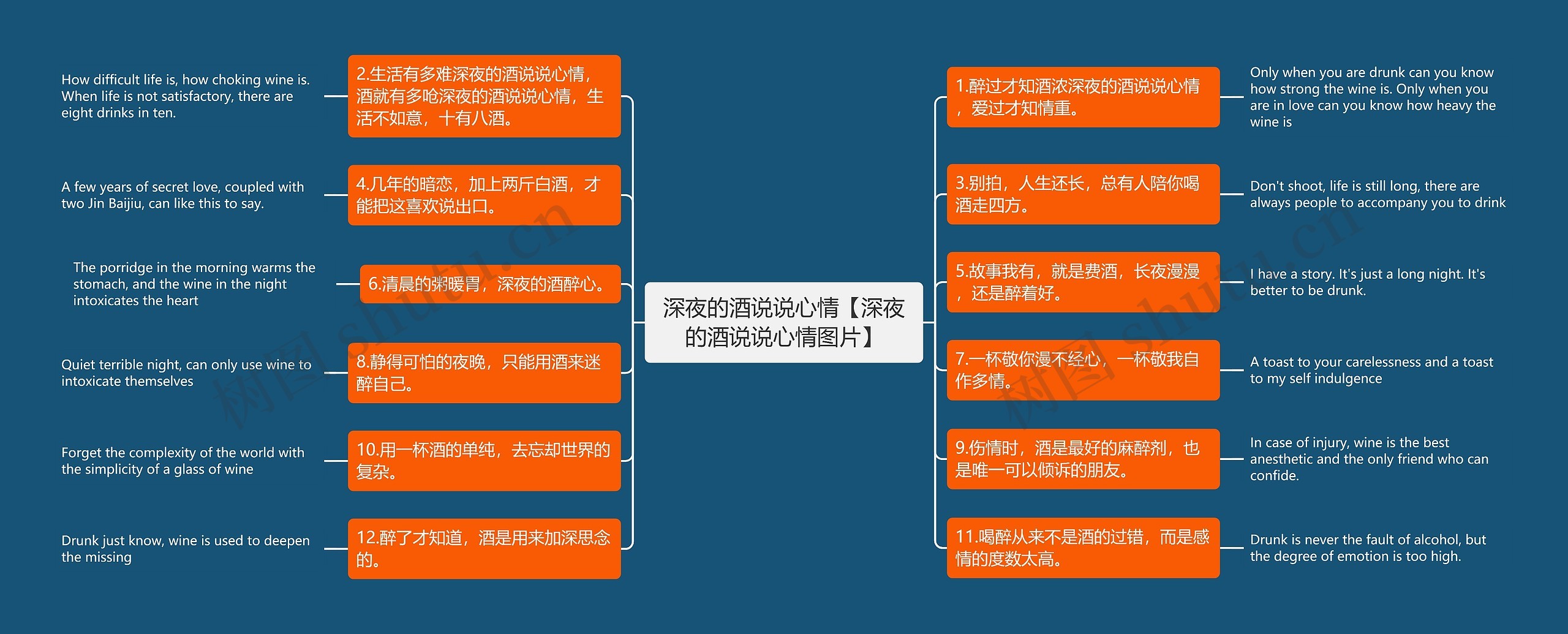 深夜的酒说说心情【深夜的酒说说心情图片】思维导图