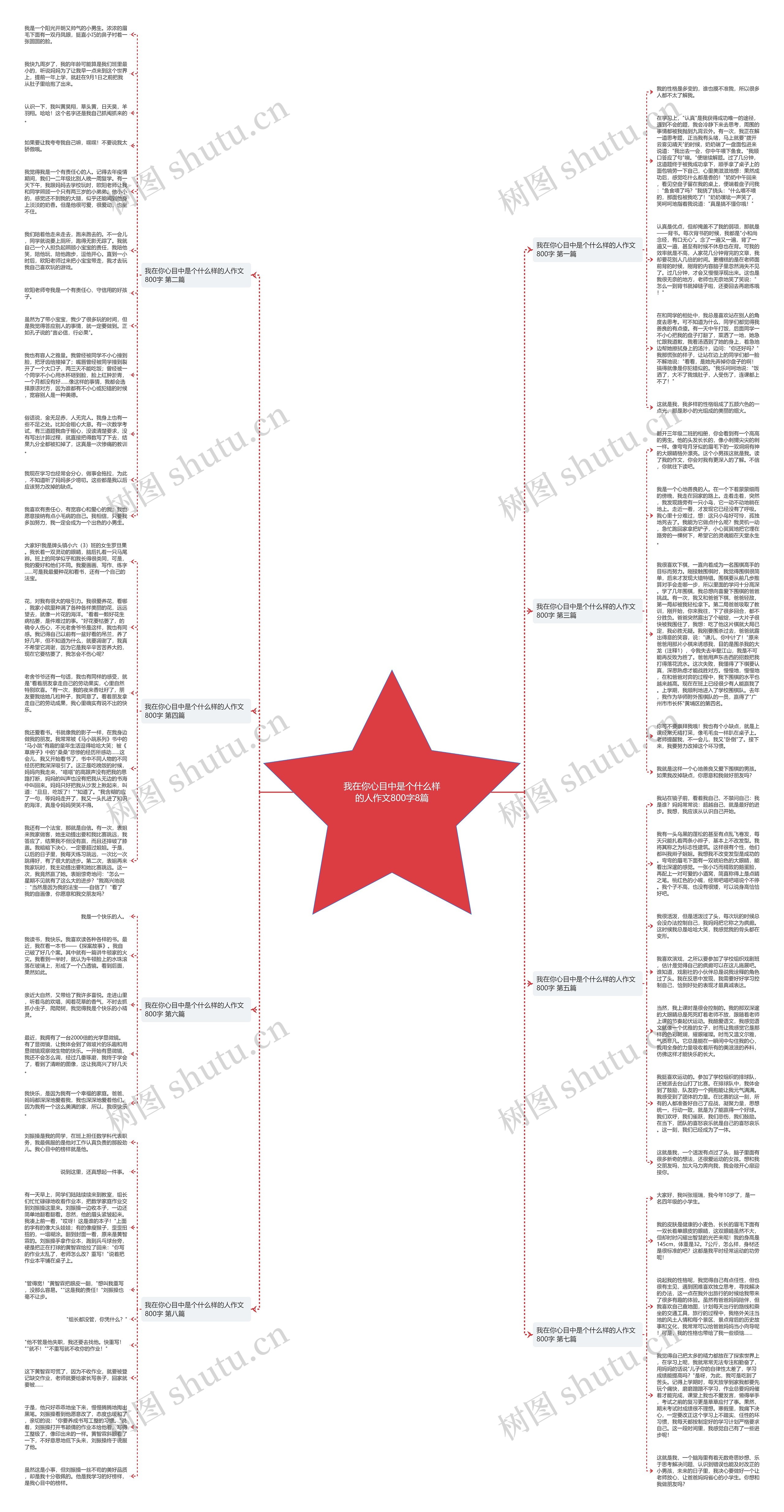 我在你心目中是个什么样的人作文800字8篇思维导图