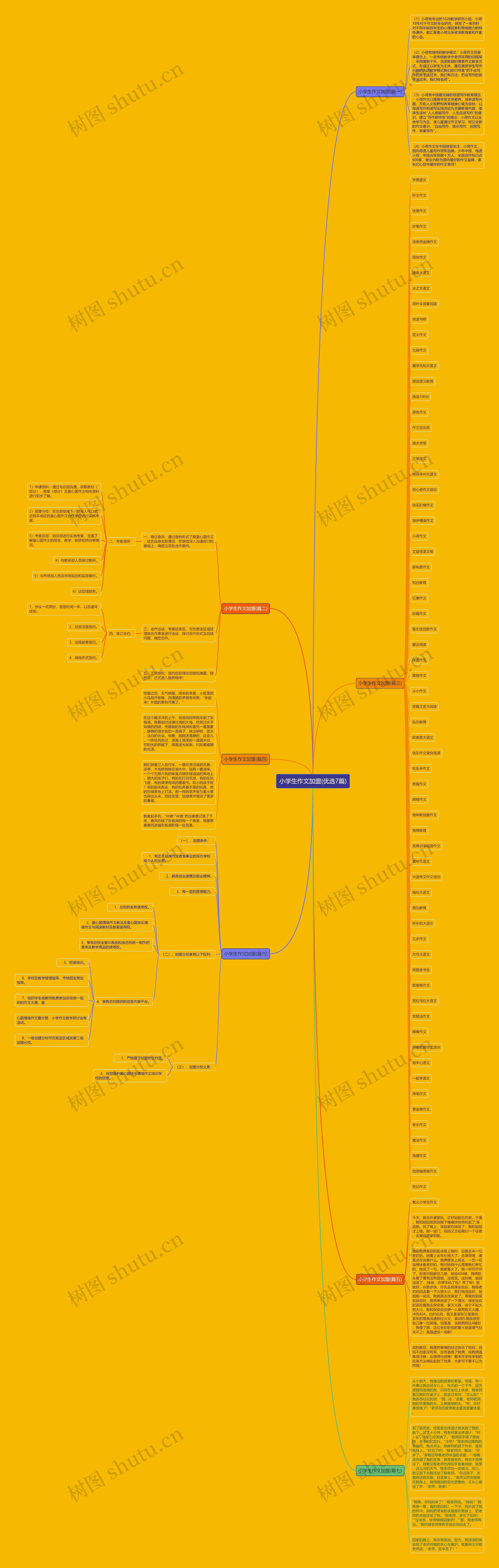 小学生作文加盟(优选7篇)思维导图
