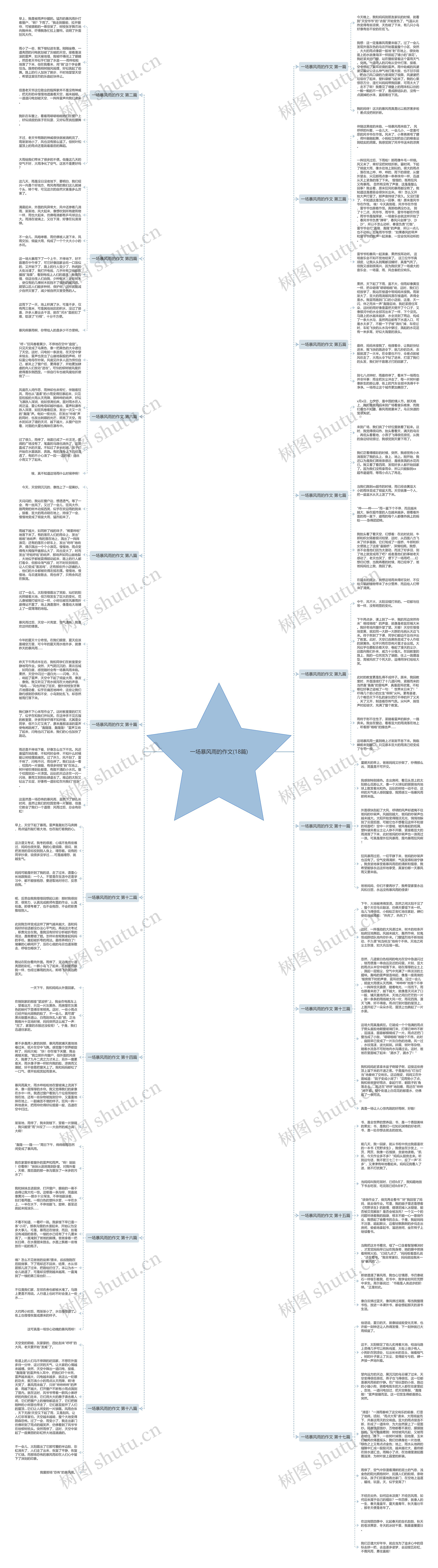 一场暴风雨的作文(18篇)思维导图