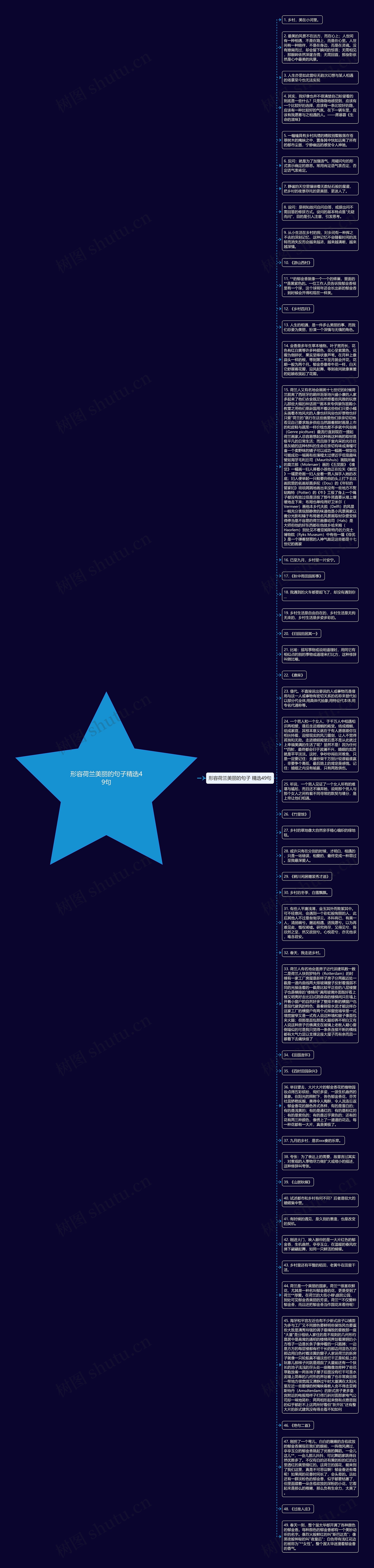 形容荷兰美丽的句子精选49句思维导图