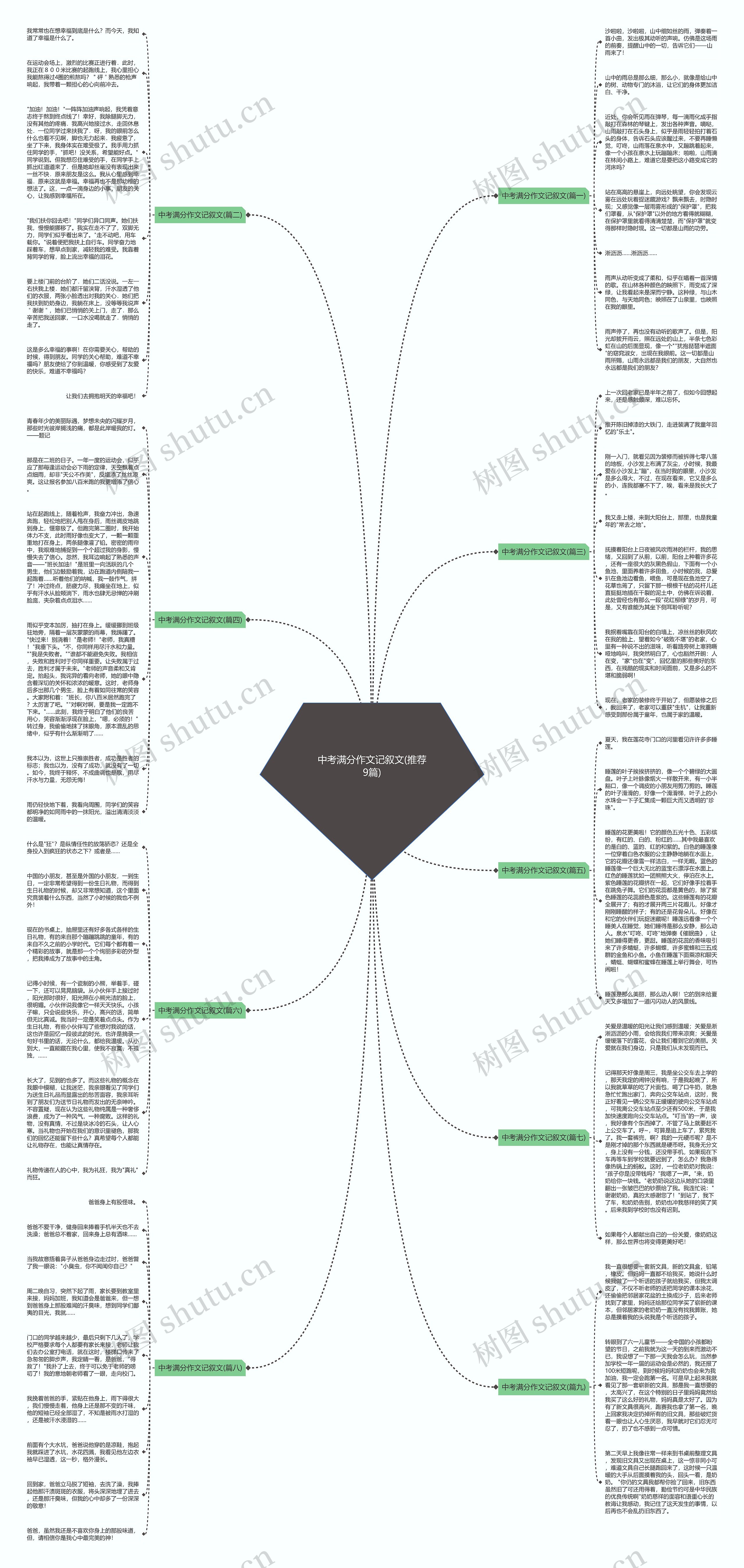 中考满分作文记叙文(推荐9篇) 中考满分作文记叙文(推荐9篇)